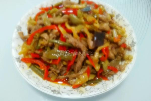 什锦泡菜妙肉丝的做法图解6
