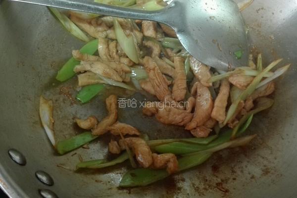 葱爆鸡肉的做法图解7