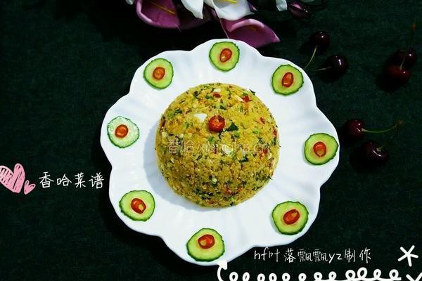 咸蛋黄炒豆渣的做法图解12