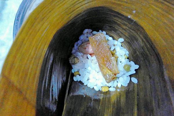 绿豆花生蜜枣粽(三角粽)的做法图解10