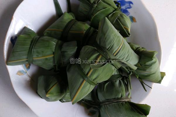 芋茎干粽子的做法图解8
