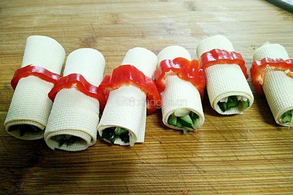 豆皮千层卷的做法图解6
