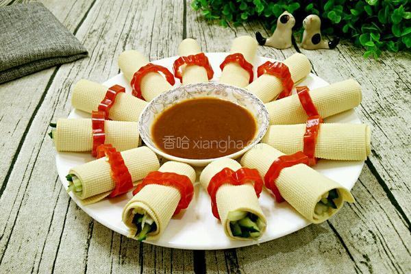 豆皮千层卷的做法图解10