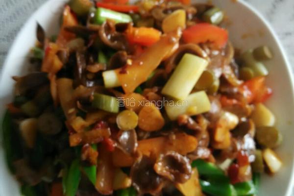 泡菜炒鸡胗的做法图解6
