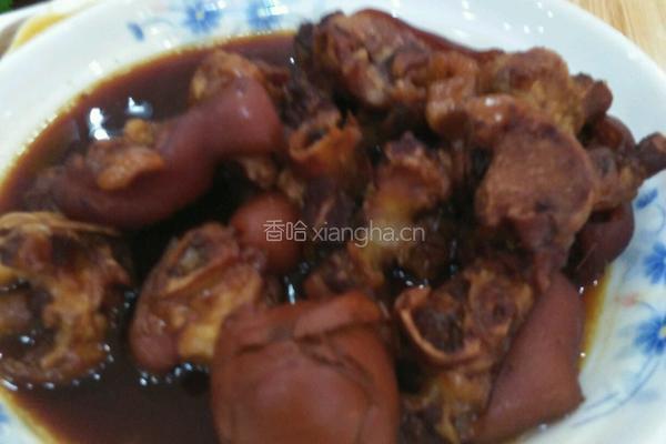 甜醋猪脚的做法图解3