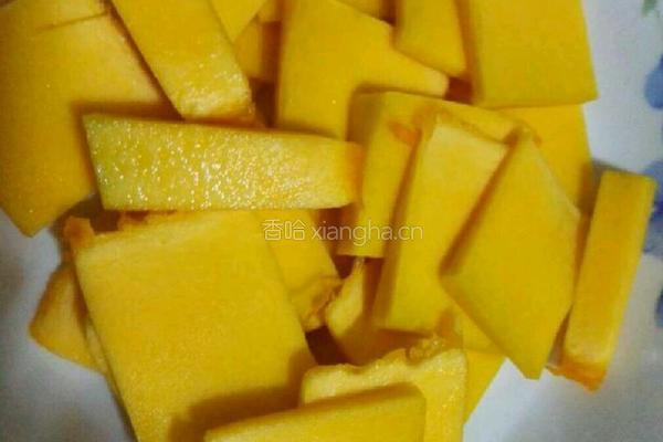 南瓜紫薯陷小麻球的做法图解1