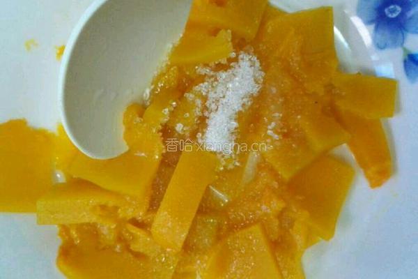 南瓜紫薯陷小麻球的做法图解2