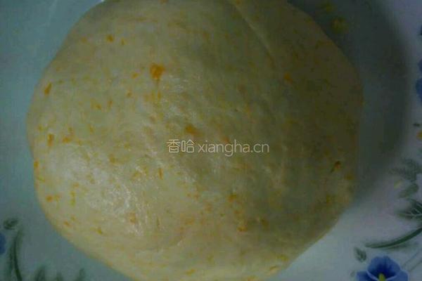 南瓜紫薯陷小麻球的做法图解3