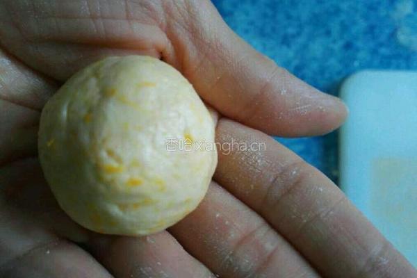 南瓜紫薯陷小麻球的做法图解6