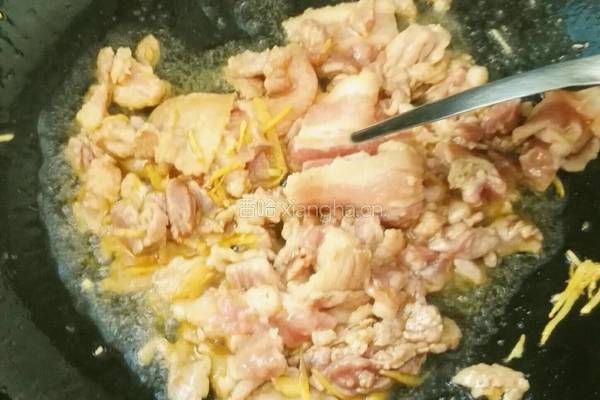 干煸五花肉的做法图解4