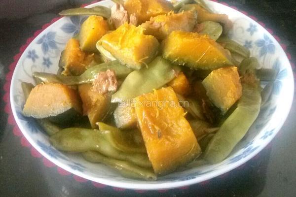 豆角炖南瓜