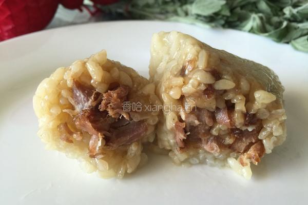 蜜枣红豆粽子的做法图解7