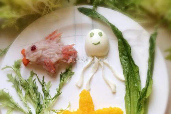 早餐~海底世界的做法图解8