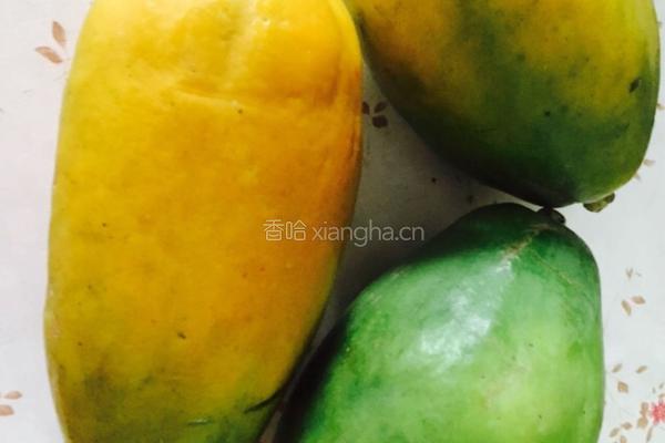 红枣木瓜炖牛奶的做法图解1