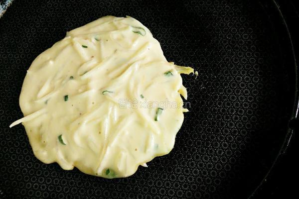 土豆丝煎饼的做法图解3