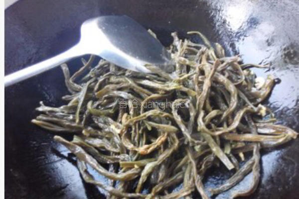 焖干豆角的做法图解4