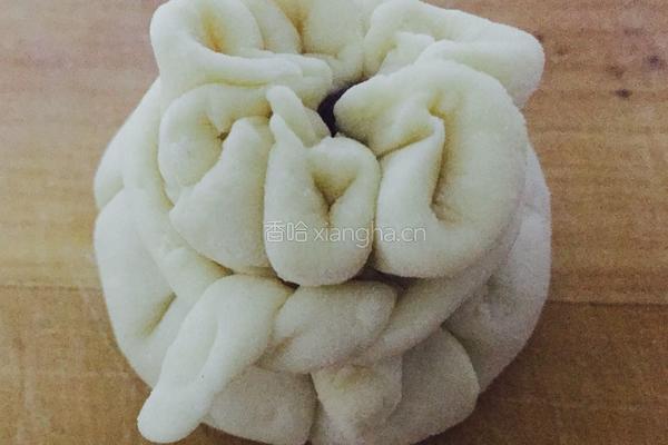 豆沙花包的做法图解7