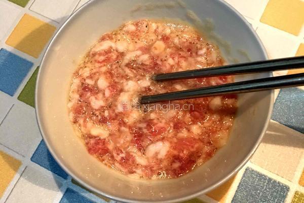 日本豆腐肉末蒸蛋的做法图解2