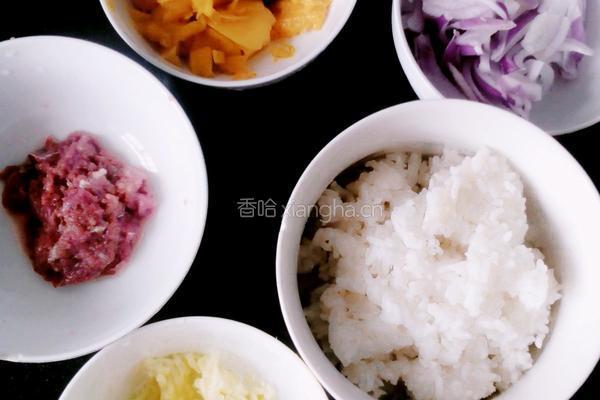牛肉末洋葱芒果焗饭的做法图解1