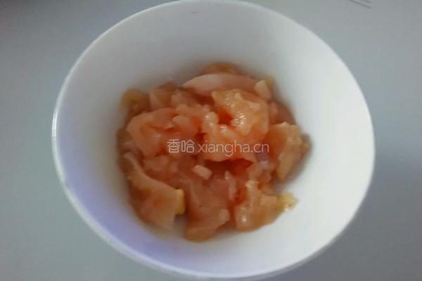 翡翠虾仁的做法图解3