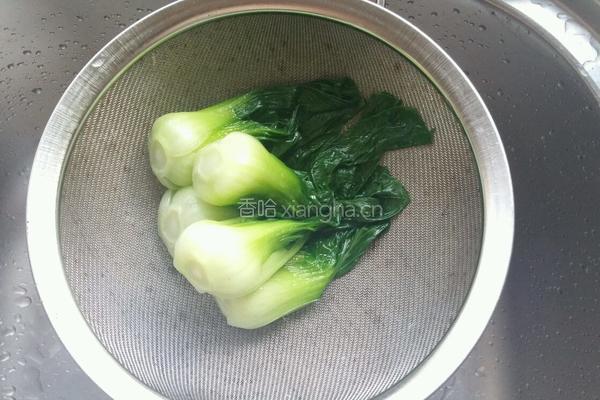 香菇油菜的做法图解4