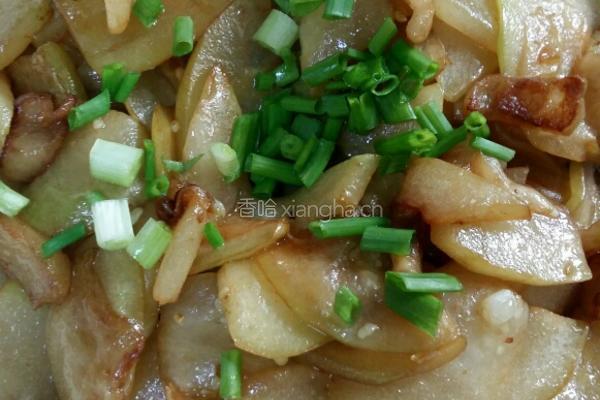 干煸胡芦的做法图解3