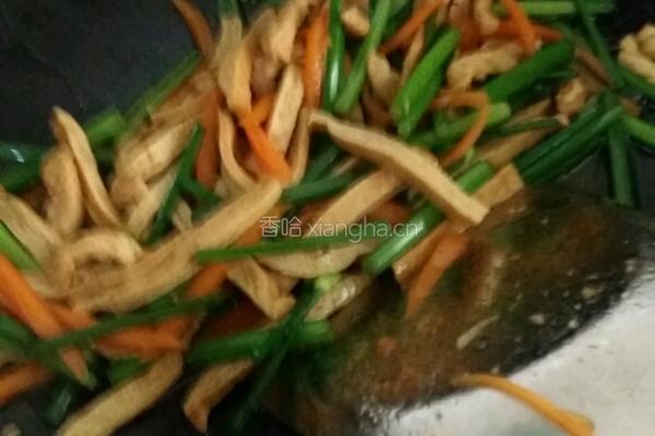 小炒韭苔的做法图解2