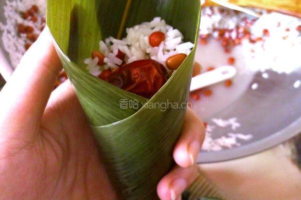 红豆枣粽的做法图解5