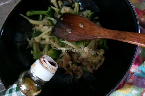 肉丝炒双花的做法图解10