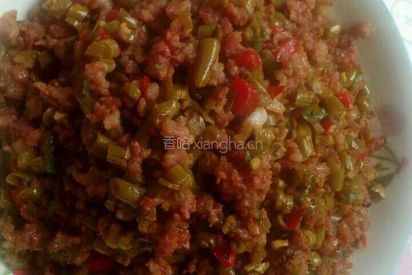 酸豆角炒肉末的做法图解8
