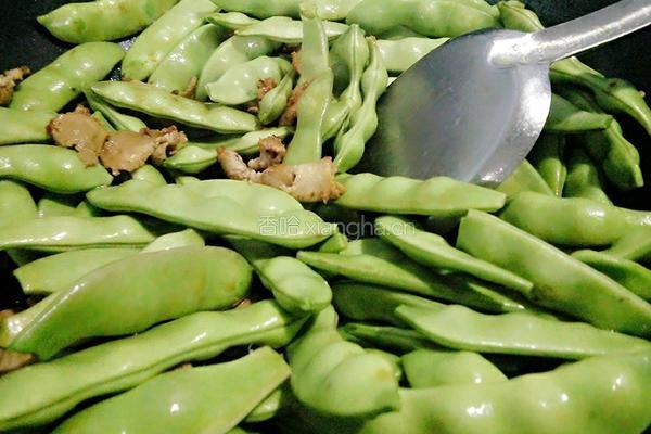 豆角炒肉片的做法图解5