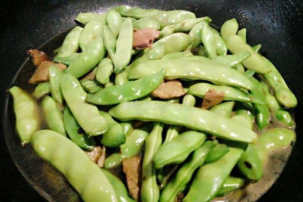豆角炒肉片的做法图解6