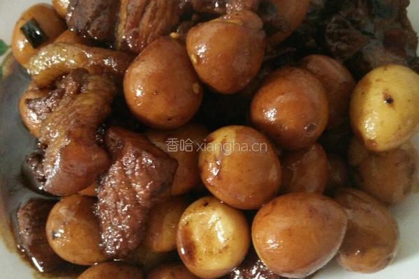 红烧肉烧鹌鹑蛋的做法图解4