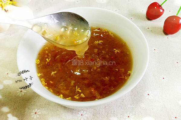 红糖姜汁桂花西米露的做法图解6
