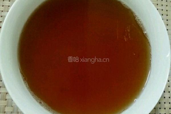 红糖姜汁桂花西米露的做法图解2