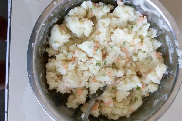 土豆泥茄盒的做法图解2