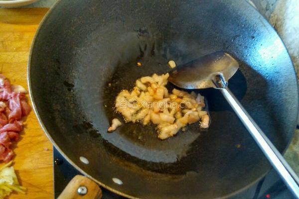 豆角炒肉的做法图解2