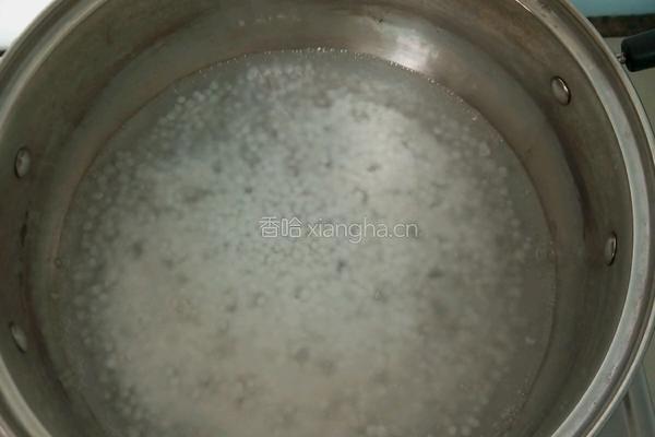 苹果酸奶西米露的做法图解3