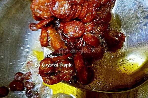 腊肠黑米什锦虾粥的做法图解10