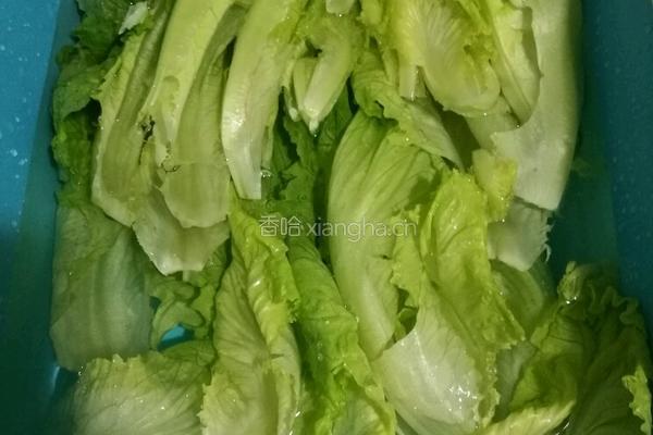 蚝油生菜的做法图解1