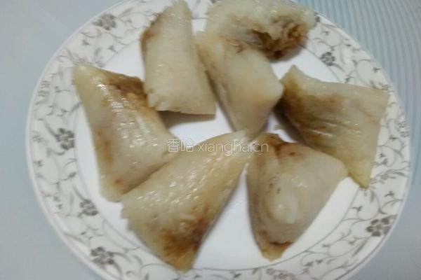 秘制扒丝粽子的做法图解1