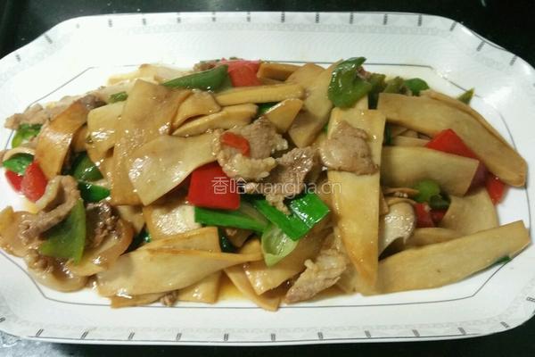 杏鲍菇炒肉的做法图解4