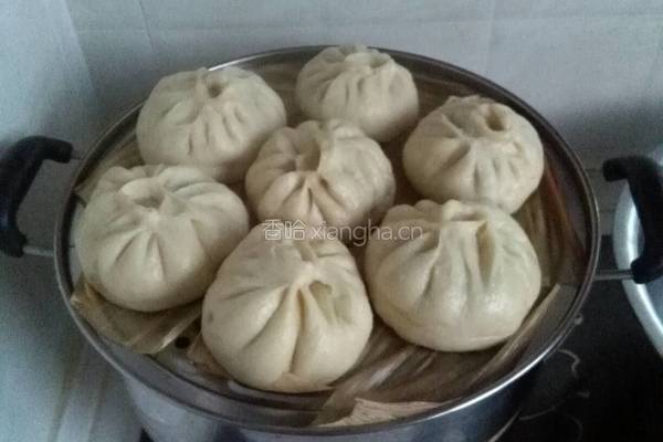 豆腐皮小白菜猪肉馅包子的做法图解10