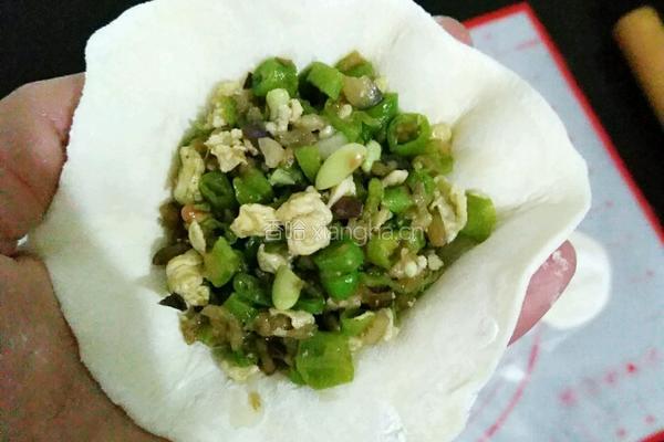 豆角鸡蛋茄子包的做法图解16