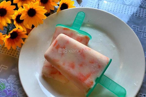 木瓜酸奶冰激淋的做法图解8