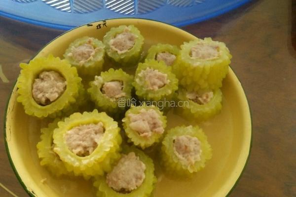苦瓜酿肉的做法图解5