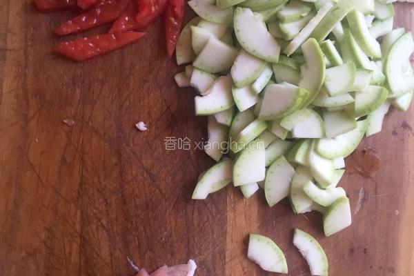 肉炒西葫芦片的做法图解2