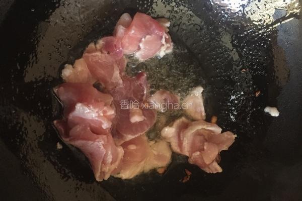 肉炒西葫芦片的做法图解4