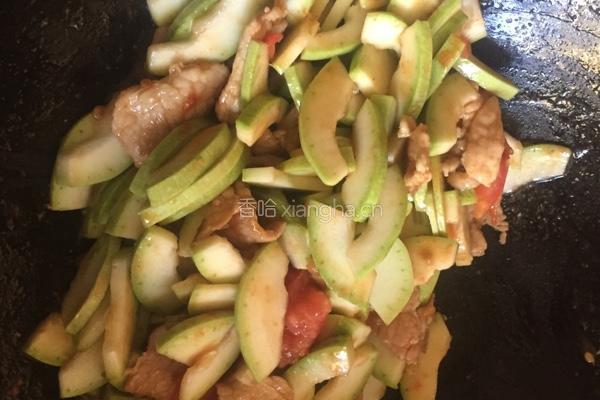 肉炒西葫芦片的做法图解6