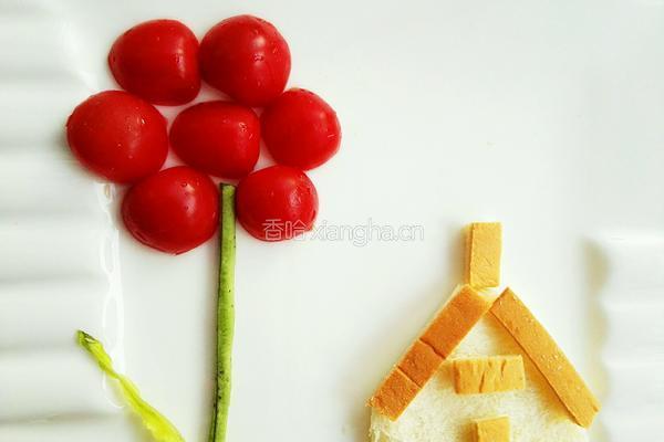 卡通花房餐的做法图解10